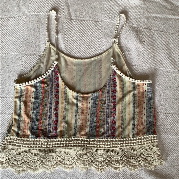 Cami Crop Top with Crocheted Bottom - Picture 2 of 3